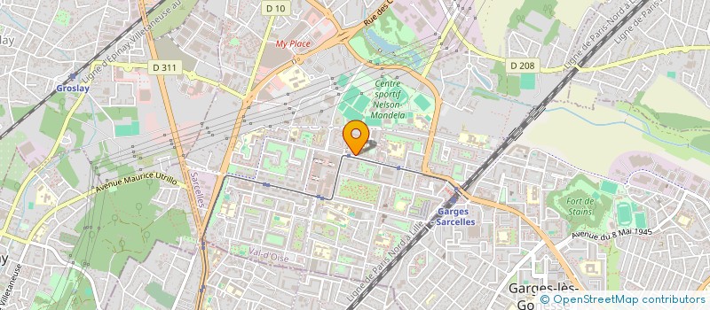 localisation de l'entreprise MADAME SUZI MOREIRA MONTEIRO  SARCELLES