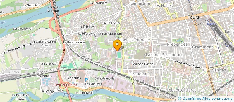 localisation de l'entreprise MADAME SUZIE GUERIN  TOURS