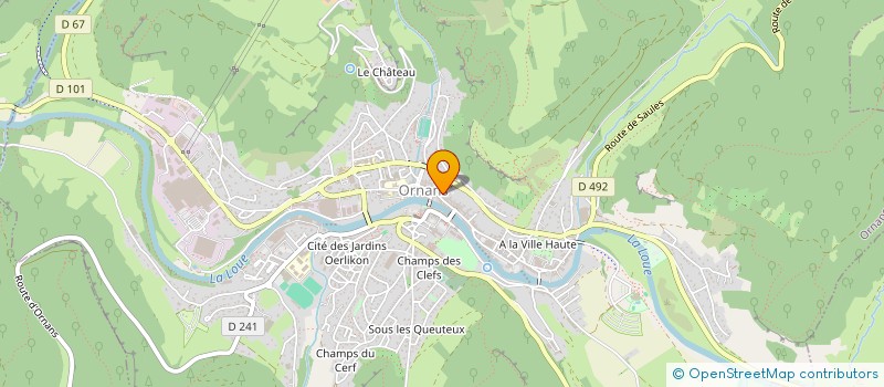 localisation de l'entreprise MADAME SUZIE MYOTTE DUQUET à ORNANS