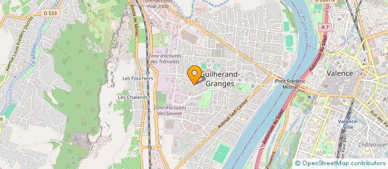 localisation de l'entreprise MADAME SUZY AURENCHE  GUILHERAND-GRANGES