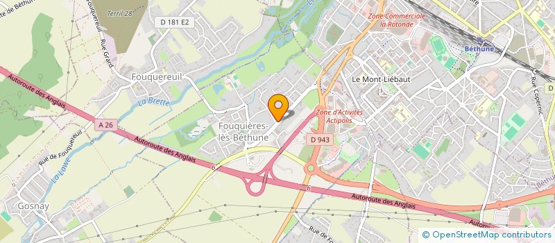 localisation de l'entreprise MADAME SUZY FOUCAUT à FOUQUIERES-LES-BETHUNE