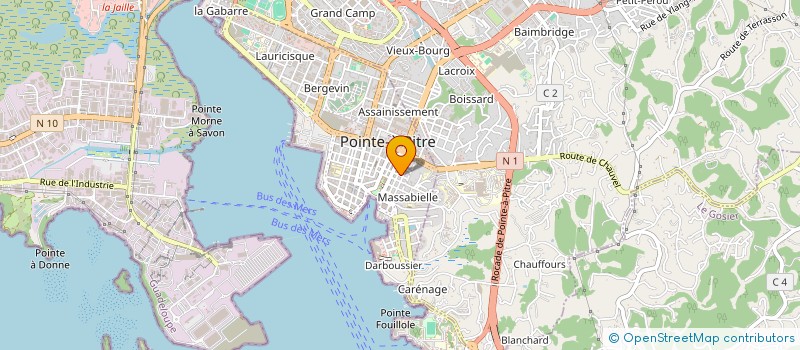 localisation de l'entreprise MADAME SUZY GRETOUCE à POINTE-A-PITRE