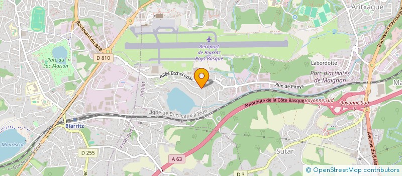 localisation de l'entreprise MADAME SUZY MILCENDEAU  ANGLET