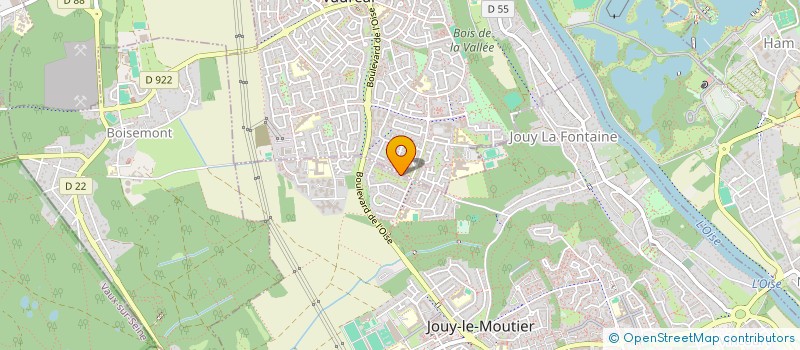 localisation de l'entreprise MADAME SUZYE DONKWE MOLADJE  JOUY-LE-MOUTIER