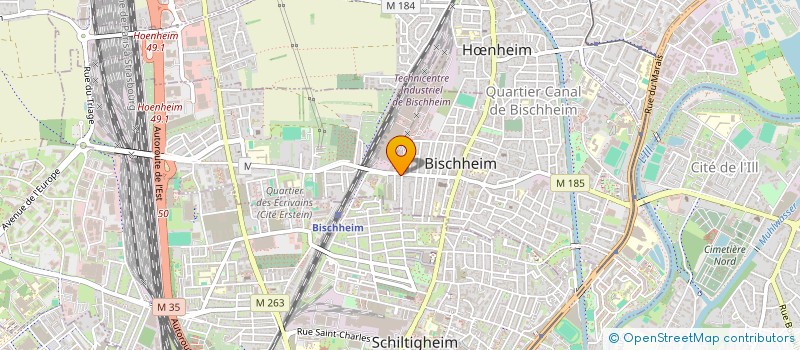 localisation de l'entreprise MADAME SVETLANA ABRACHEVA  BISCHHEIM