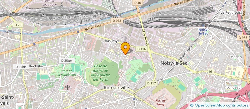 localisation de l'entreprise MADAME SVETLANA ANDREJIC  ROMAINVILLE