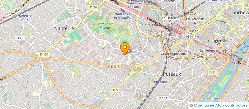 localisation de l'entreprise MADAME SVETLANA BELOUSOVA  NANTERRE