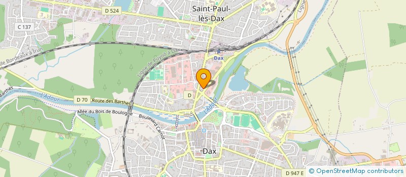 localisation de l'entreprise MADAME SVETLANA COUSINIE  DAX