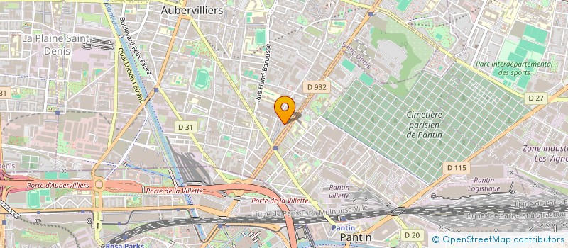 localisation de l'entreprise MADAME SVETLANA CZAPNIK  AUBERVILLIERS