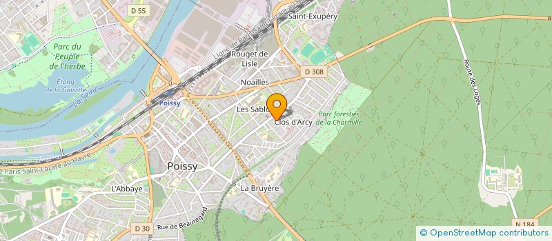 localisation de l'entreprise MADAME SVETLANA GUDIMA  POISSY