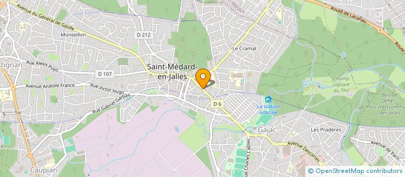 localisation de l'entreprise MADAME SVETLANA HEBERT  SAINT-MEDARD-EN-JALLES