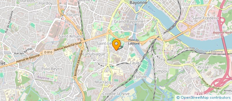 localisation de l'entreprise MADAME SVIATLANA MIADZVEDZEVA à BAYONNE