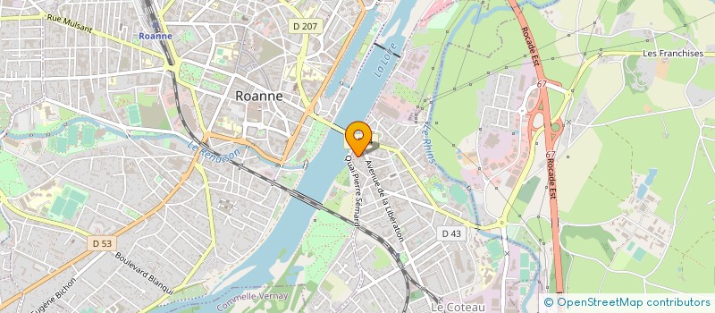 localisation de l'entreprise MADAME SVIETTA SYLVIE GONDAMOVO  LE COTEAU