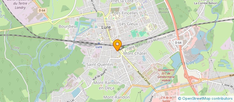 localisation de l'entreprise MADAME SVITLANA BIELKOT  LURE