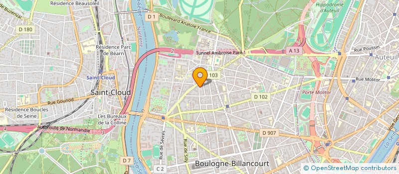 localisation de l'entreprise MADAME SVITLANA KUTSENKO  BOULOGNE-BILLANCOURT