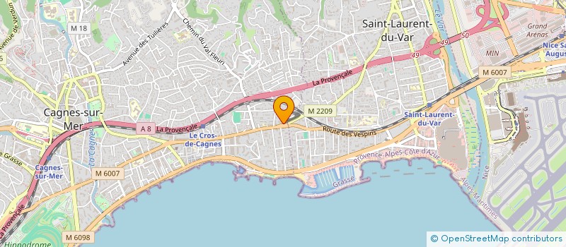 localisation de l'entreprise MADAME SVITLANA MOLODOVA  CAGNES-SUR-MER