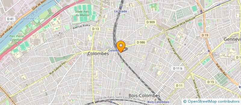 localisation de l'entreprise MADAME SVITLANA STRATULAT à COLOMBES