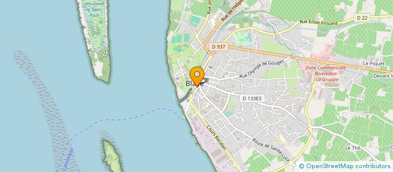 localisation de l'entreprise MADAME SWAN MERCIER à BLAYE