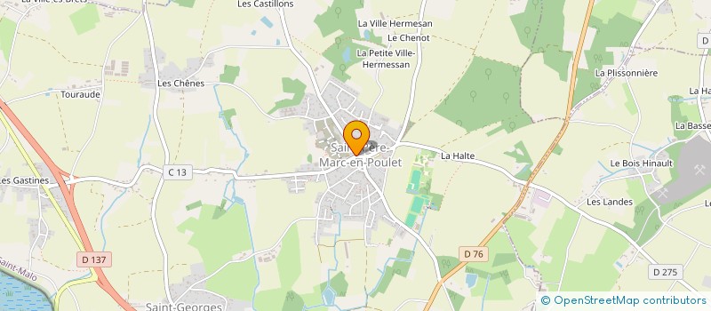 localisation de l'entreprise MADAME SWANN BOSSE  SAINT-PERE-MARC-EN-POULET