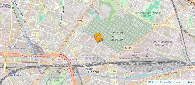 localisation de l'entreprise MADAME SWANN NGUYEN-TRAVI  PANTIN