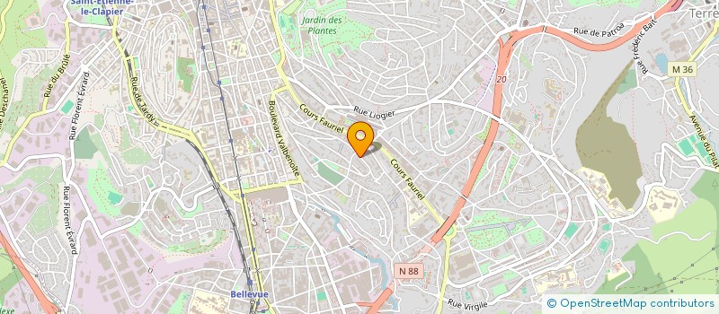 localisation de l'entreprise MADAME SWANNY CAILLEU  SAINT-ETIENNE