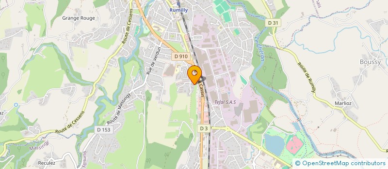 localisation de l'entreprise MADAME SWANNY REVERCHON-HUTINET  RUMILLY