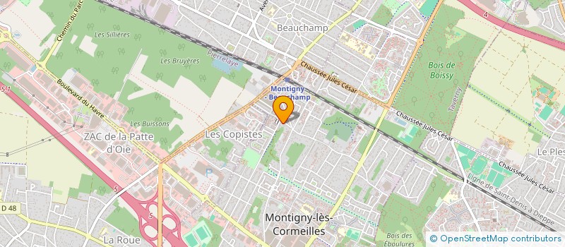 localisation de l'entreprise MADAME SWETHA ALPHONSERAJ  MONTIGNY-LES-CORMEILLES