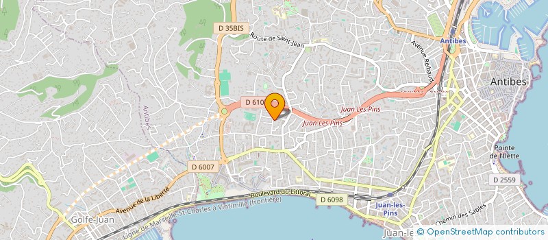 localisation de l'entreprise MADAME SYBIL CANIVET à ANTIBES