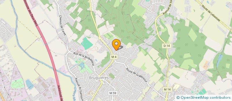 localisation de l'entreprise MADAME SYBILLE CAZES  BRUGUIERES