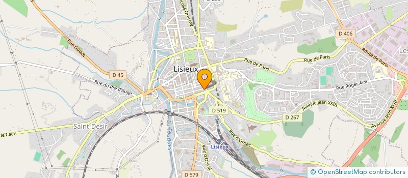 localisation de l'entreprise MADAME SYBILLE DE BAERE  LISIEUX