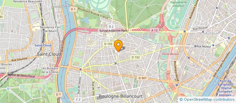 localisation de l'entreprise MADAME SYBILLE DE BUOR DE VILLENEUVE à BOULOGNE-BILLANCOURT