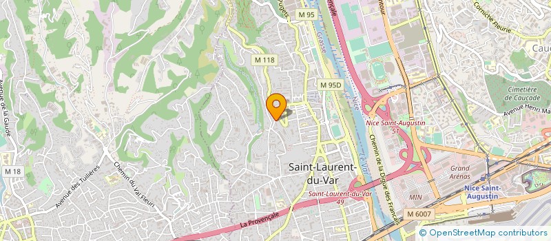localisation de l'entreprise MADAME SYBILLE DELFLY à SAINT-LAURENT-DU-VAR