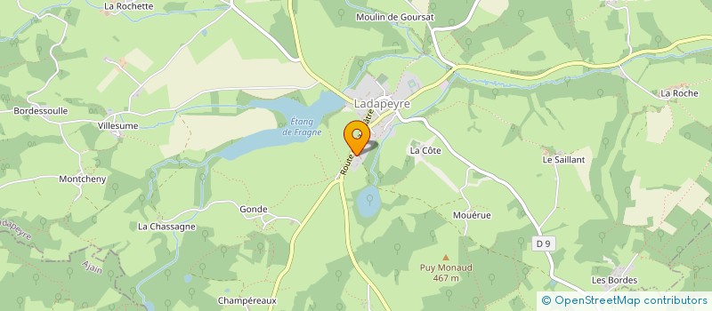localisation de l'entreprise MADAME SYBILLE JOUVIN à LADAPEYRE