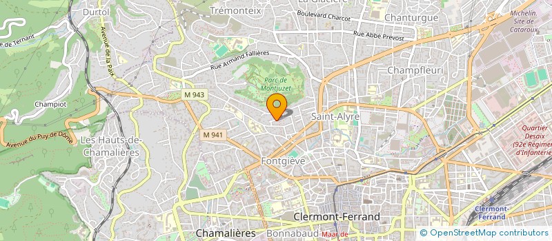 localisation de l'entreprise MADAME SYBILLE LANQUETOT à CLERMONT-FERRAND