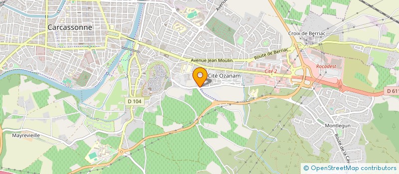 localisation de l'entreprise MADAME SYBILLE LODZIAK  CARCASSONNE