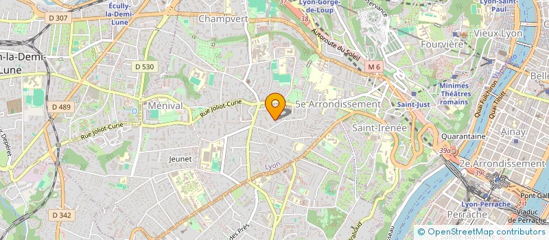 localisation de l'entreprise MADAME SYBILLE MIQUEL à LYON