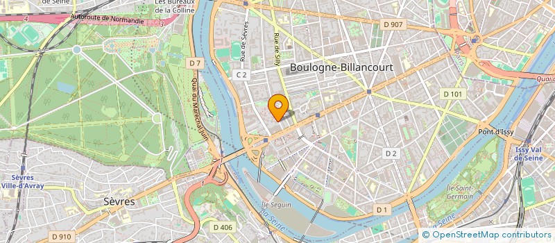 localisation de l'entreprise MADAME SYBILLE MUZARD  BOULOGNE-BILLANCOURT