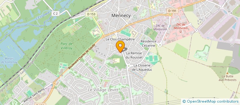 localisation de l'entreprise MADAME SYBILLE PELLAUMAIL à MENNECY