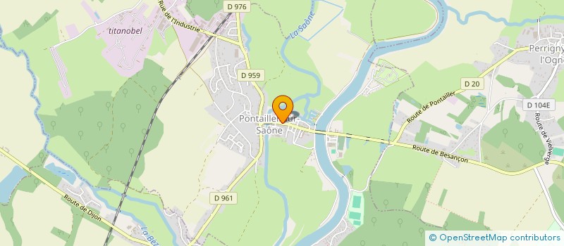 localisation de l'entreprise MADAME SYBILLE PINOT  PONTAILLER-SUR-SAONE