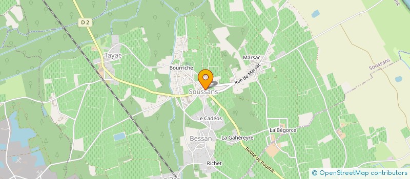 localisation de l'entreprise MADAME SYBILLE RANJEVA-SORLIN  SOUSSANS