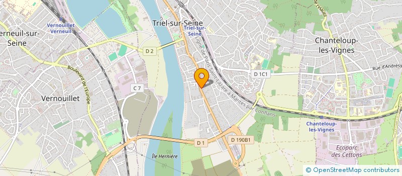 localisation de l'entreprise MADAME SYBILLE RASSELET  TRIEL-SUR-SEINE