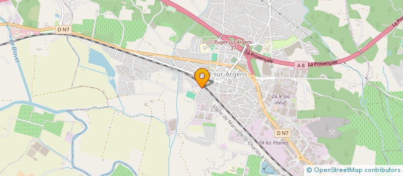 localisation de l'entreprise MADAME SYDNEY BAUCOLS  PUGET-SUR-ARGENS