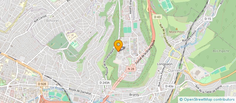 localisation de l'entreprise MADAME SYED ZADI FARAH AFTAB  ROUEN