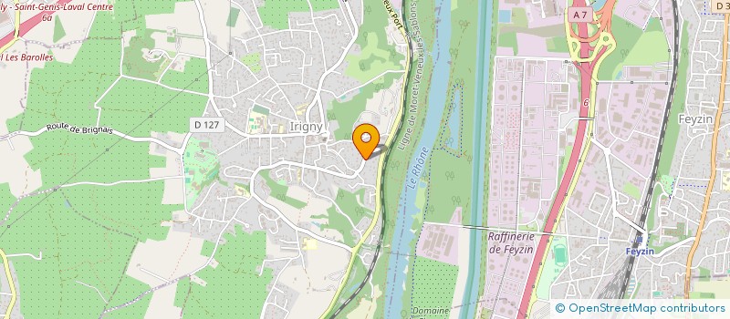 localisation de l'entreprise MADAME SYLIA KACI  IRIGNY