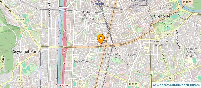 localisation de l'entreprise MADAME SYLIA YAKOUBEN à GRENOBLE