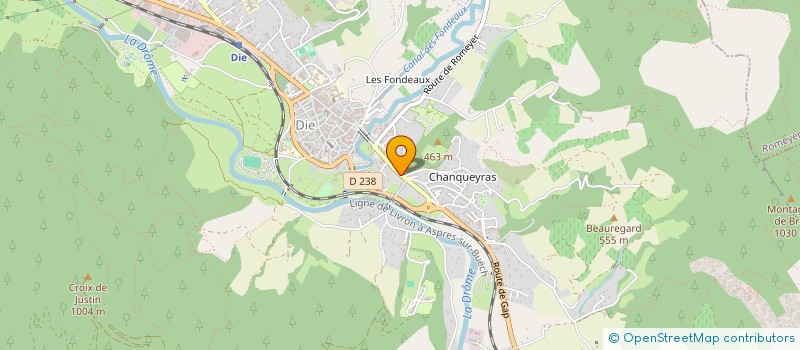 localisation de l'entreprise MADAME SYLIVE MALLEVAL  DIE