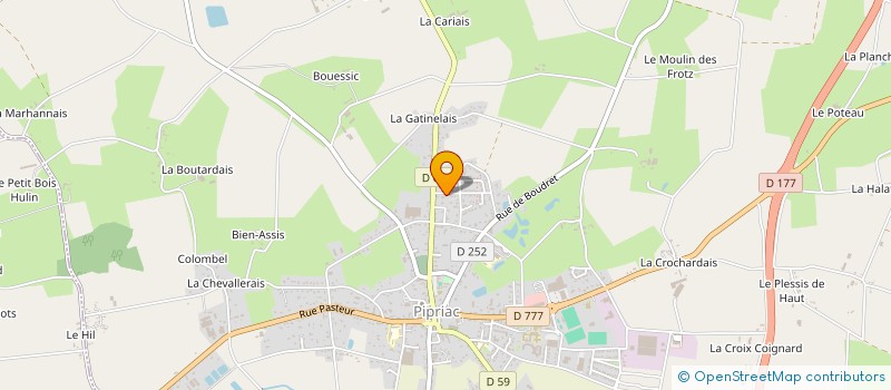 localisation de l'entreprise MADAME SYLVAINE CLOAREC  PIPRIAC