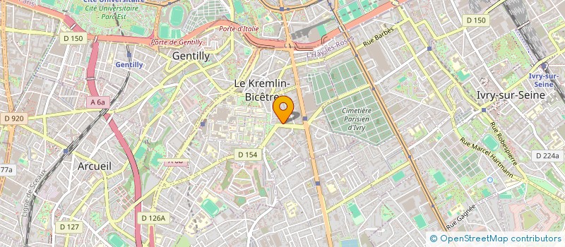 localisation de l'entreprise MADAME SYLVAINE COLIN  LE KREMLIN-BICETRE