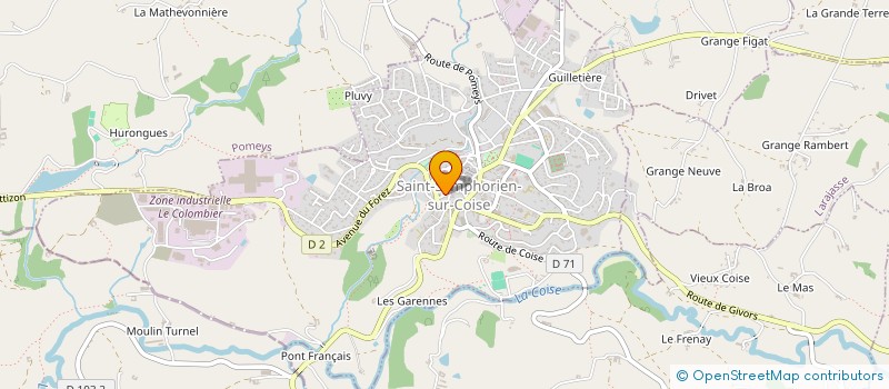 localisation de l'entreprise MADAME SYLVAINE COMMARMOND à SAINT-SYMPHORIEN-SUR-COISE