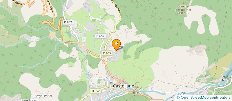 localisation de l'entreprise MADAME SYLVAINE COQUILLAT à CASTELLANE